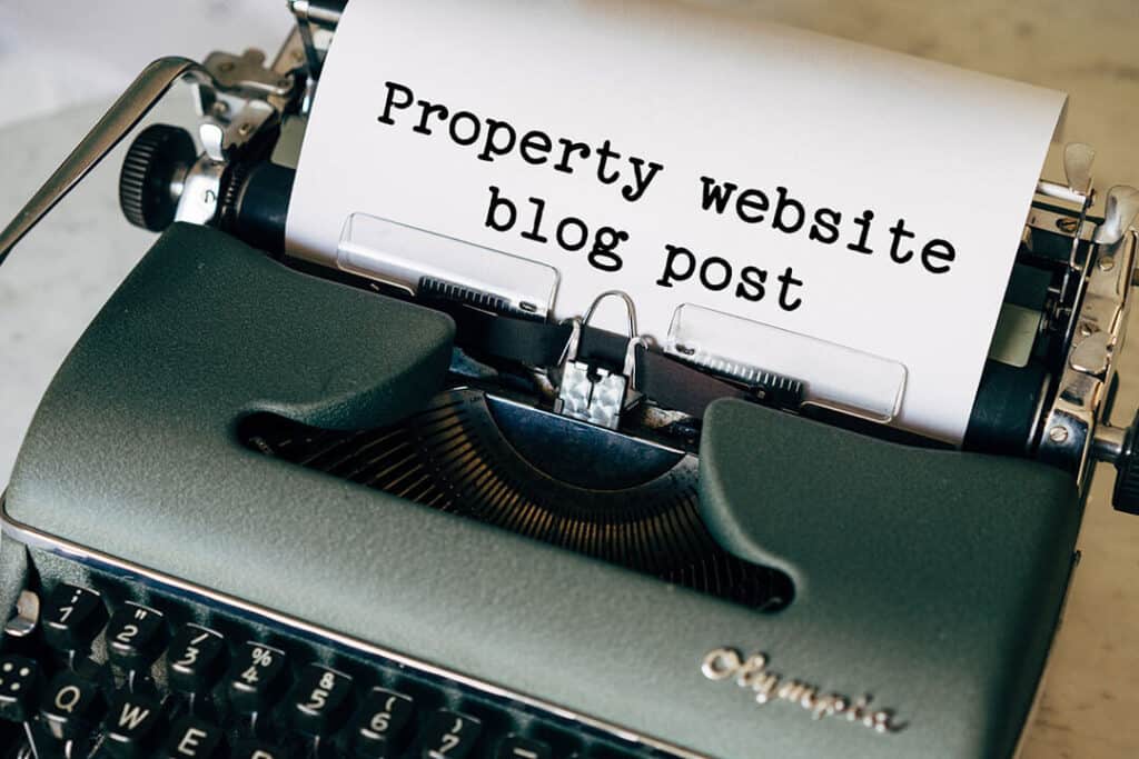 Property website blog post