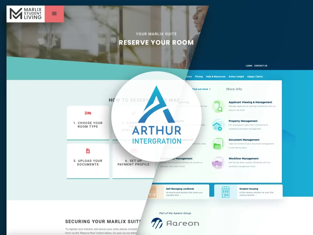 Arthur online integration for student accommodation in the UK Marlix Living