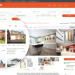 estate agents website design for ginger homes